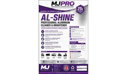 MJ Al-Shine professional aluminium cleaner and brightener